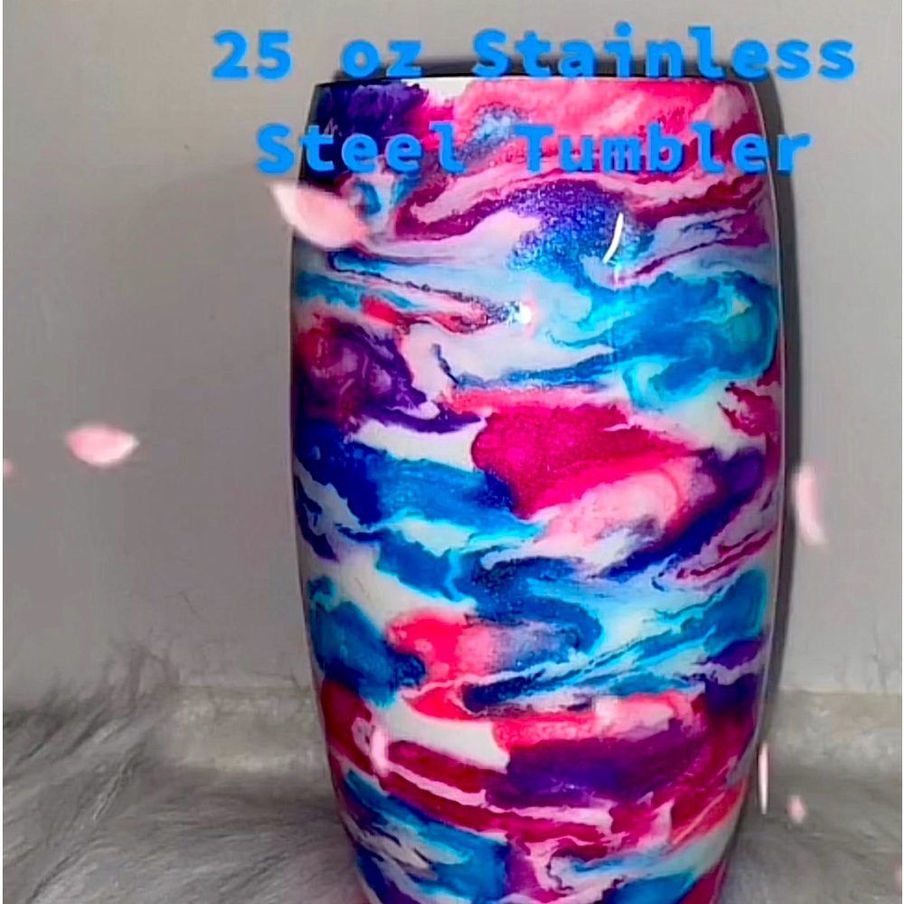 25 oz epoxy stainless steel tumbler